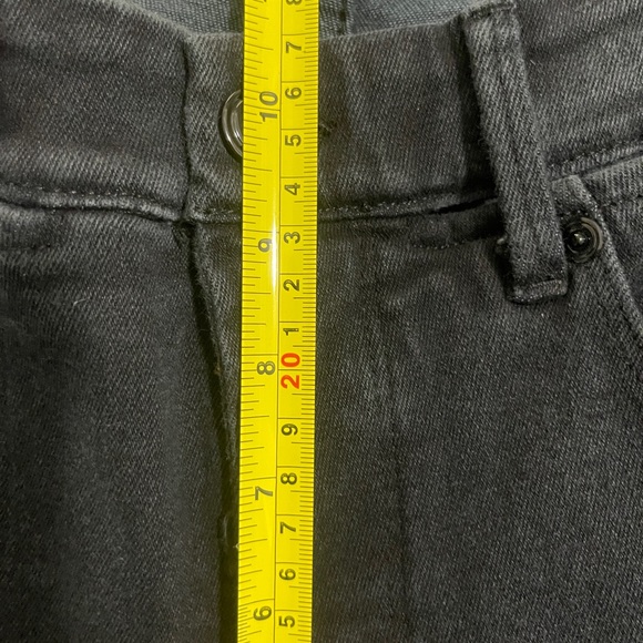 Good American Jeans Size 6 Ash Black Waist Slit High Rise Skinny Denim GLSW419T - Picture 14 of 14